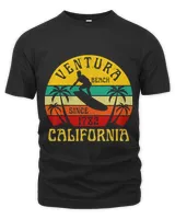 Ventura California Beach Surfing Summer Vacation Vintage