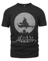 Disney Aladdin And Jasmine Magic Carpet Moon Silhouette