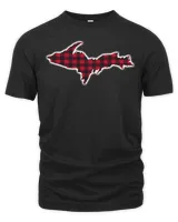 UP Upper Peninsula Buffalo Check Yoopers Hunter Plaid T-Shirt