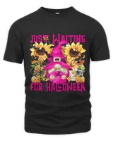 Pink Witch Gnome For Women Funny Waiting For Halloween Quote