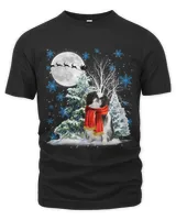 Japanese Chin Under Moonlight Snow Christmas Pajama 64