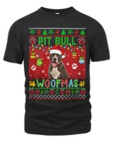 Pit Bull Christmas Woof Santa Pit Bull Lover Owner Family 41
