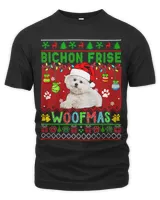 Bichon Frise Christmas Woof Santa Bichon Frise Dog Lover 49