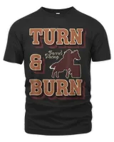 Retro Ranchlife Cowgirl Rodeo Turn Burn Barrel Racing