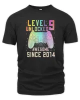 Level 9 Unlocked 9th Birthday 9 Year Old Boy Gamer 9 yr Bday