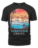 Dubrovnik Croatia Travel Poster Dubrovnik Traveling Vacation