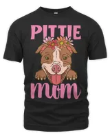 Womens Funny Pittie Mom Pitbull Dog Lover Owner Pitbull Mom