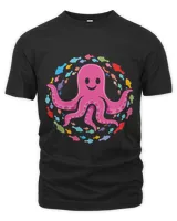 funny octopus many little fish oceanic creature lover saying1