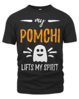 My Pomchi Lifts My Spirit Dog Mom Halloween Gift