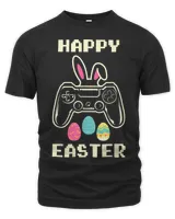 Gamer Video Game Rabbit Bunny Eggs Hunting Happy Easter Day