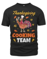 Funny Turkey Chef Outfit Men Women Thanksgiving Cooking Team