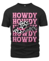 HOWDY Country Southern Western Pink Texas Cow pattern 1