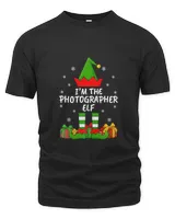 Xmas Family Matching Funny The Photographer Elf Christmas Premium T-Shirt