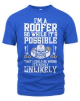 Roofer Funny Retro Roofing Roof Equipment Job Repair632