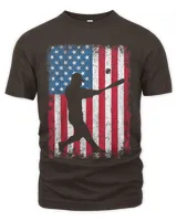 Baseball American plag tee