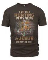 Ive Got Hunting In My Veins And Jesus In My Heart Funny 194