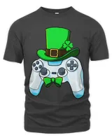 Video Game Controller St Patricks Day Gamer Irish Boys Men