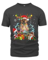 Puggle Reindeer Christmas Tree Lights Pajama Dog Xmas 178