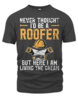 Roofer Funny Retro Roofing Roof Equipment Job Repair63