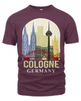 Cologne Germany Travel Poster Meet Me In Cologne Traveling