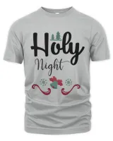 Holy Night Merry Christmas, Men's & Women's Merry Christmas Shirt