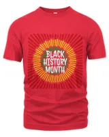 Black History Month TShirt African Sun Flag Color Graphic