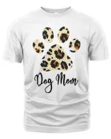 Dog mom Leopard Paw Print
