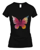 Treble Clef Classical Musician Composer Butterfly Music