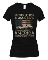 Loves Jesus Classic Car American And Maybe Like 3 People