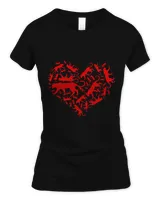 Funny Valentines Day Panther Heart Animals Lover Couple