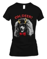 Oh Deer poodle Xmas Red Bowtie