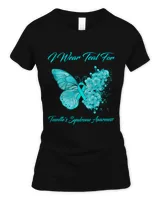 Butterfly I Wear Teal For Tourettes Syndrome Awareness