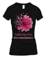 Breast Cancer Flower Faith Hope Love Breast Cancer Awareness 2 Cancer Survivor Awareness