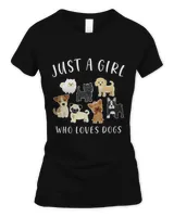 Just A Girl Who Love Dogs Shirt