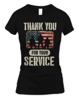 American Flag Thank you For Your Service Proud Veteran Best Gift