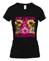 Pink Witch Gnome For Women Funny Waiting For Halloween Quote