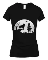 Schipperke Dog Moon Silhouette Funny Halloween Costume 115