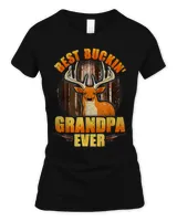 Mens Buckin Grandpa Ever Deer Hunting Fathers Day