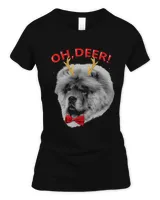 Oh Deer Chow chow Xmas Red Bowtie 37