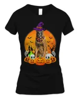 Belgian Malinois Witch Pumpkin Halloween Dog Lover Funny 417