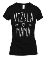 Womens Vizsla Mom Gift Cute Vizsla Mama V-Neck T-Shirt