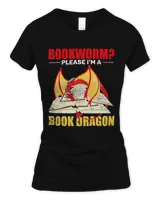 Book Nerd Cute Animal Funny Bookworm Book Dragon Reading