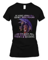 Funny My Spirit Animal Is A Grumpy Book Dragon Who Slaps 2
