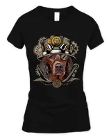 Irish Setter Dog Medieval Victorian Gothic Steampunk