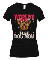 Womens Worlds Best Yorkshire Terrier Dog Mom Funny Mothers Day