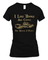 I like books coffee and maybe 3 people