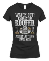 Roofer Funny Retro Roofing Roof Equipment Job Repair42