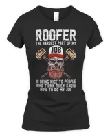 Roofer Funny Retro Roofing Roof Equipment Job Repair51