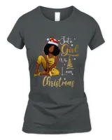 Funny Black Mrs Santa Just A Girl Who Loves Christmas 305