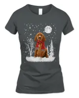 Vizsla Under Moonlight Snow Christmas Pajama 280